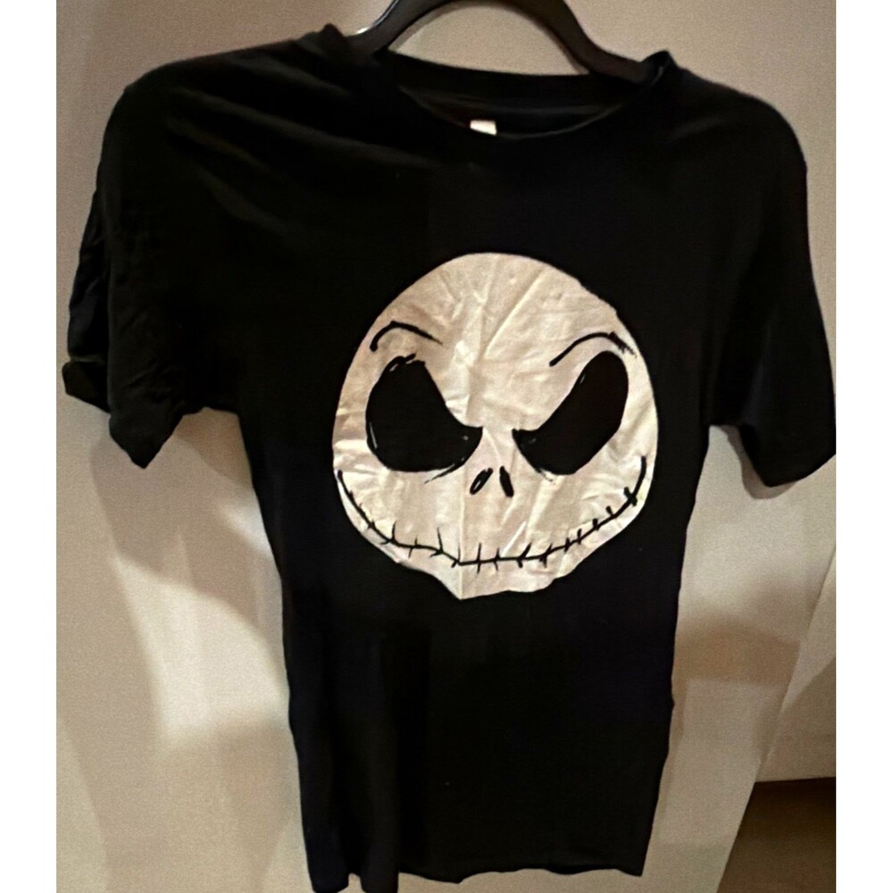 Women's Black Nightmare Before Christmas Jack Skellington Graphic Tee Size S B5